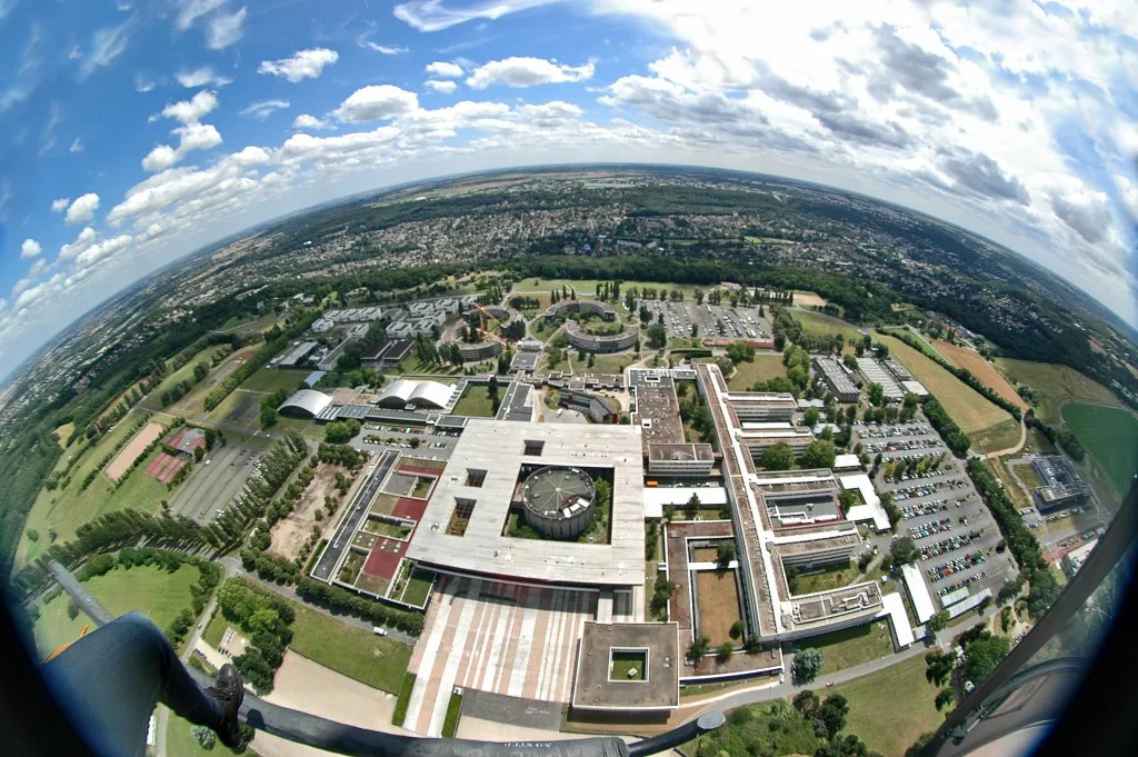 Aerial view of the campus