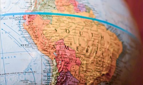 Globe - South America