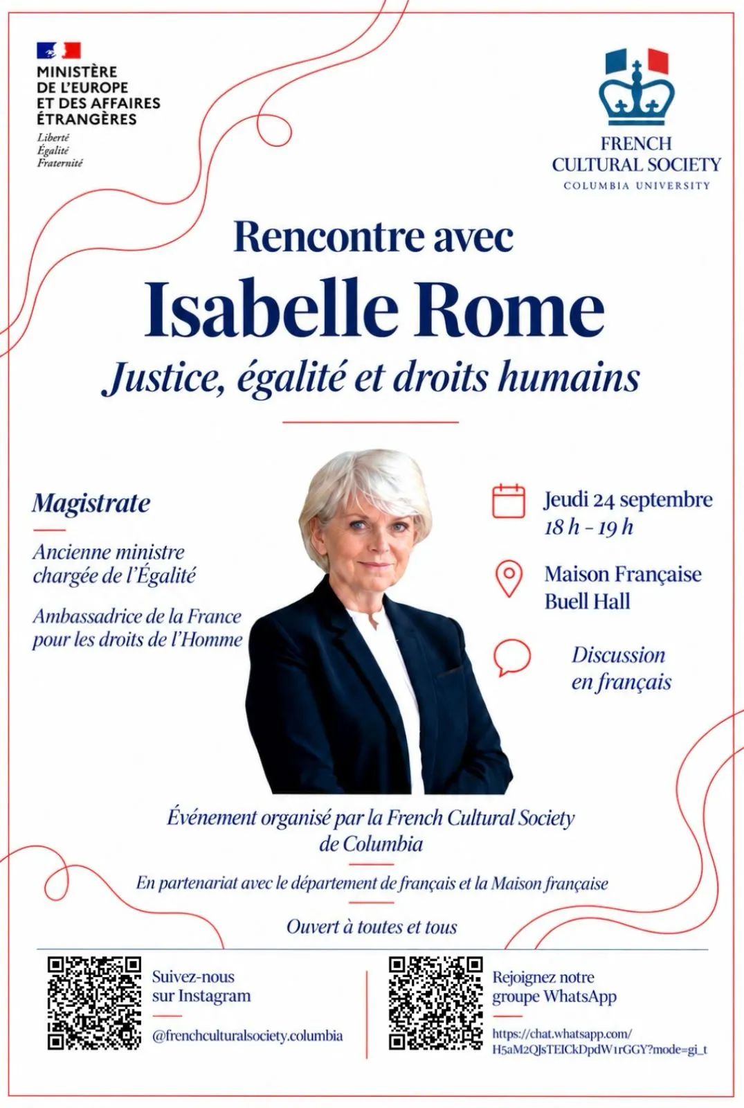 Rencontre avec Isabelle Rome flyer