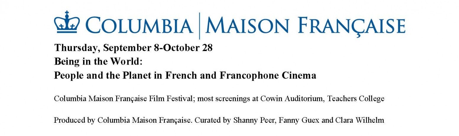 Being in the World: People and the Planet in French and Francophone Cinema