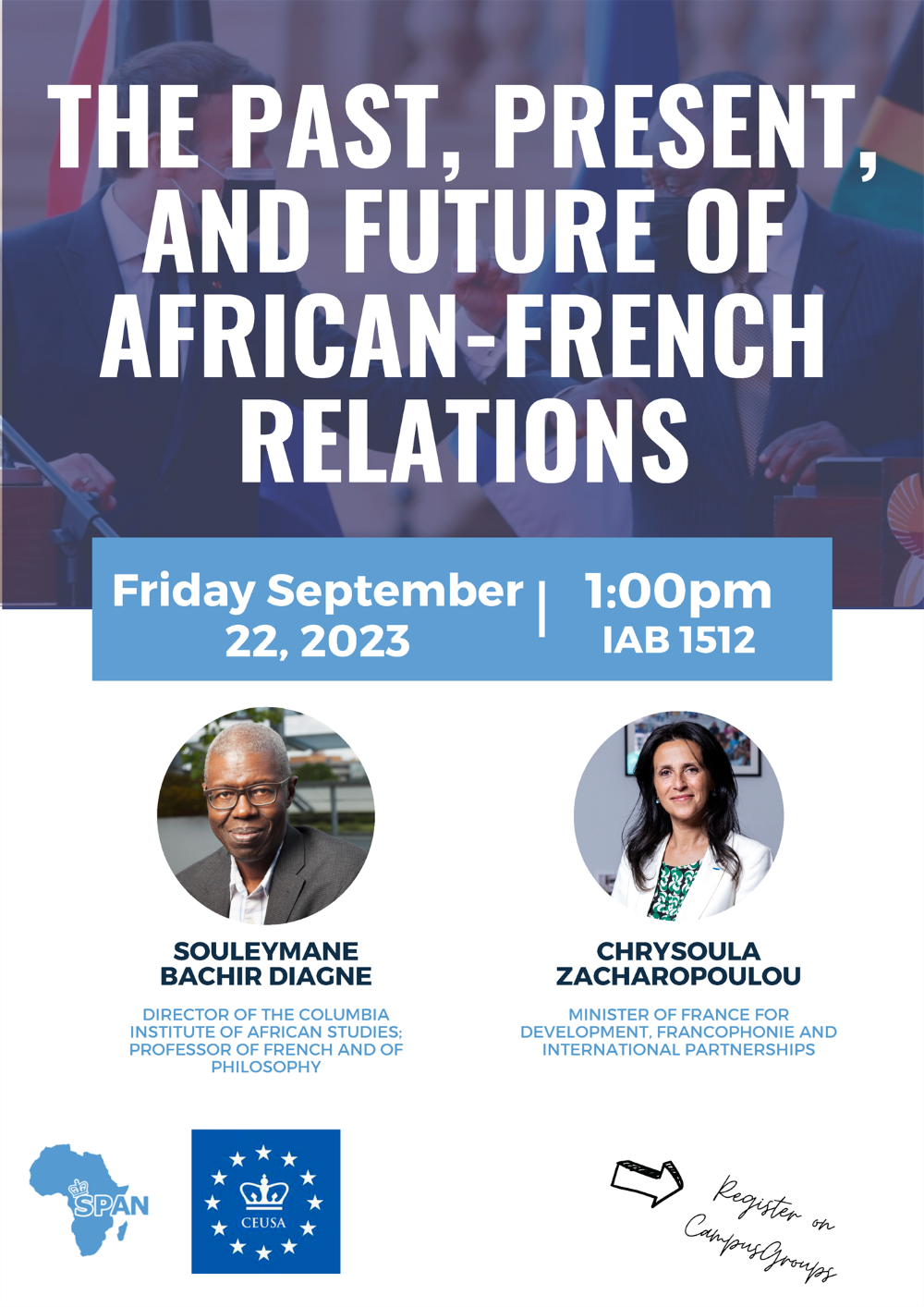 SIPA Pan-African Relations Flier: Friday September 22, 2023 at 1 pm